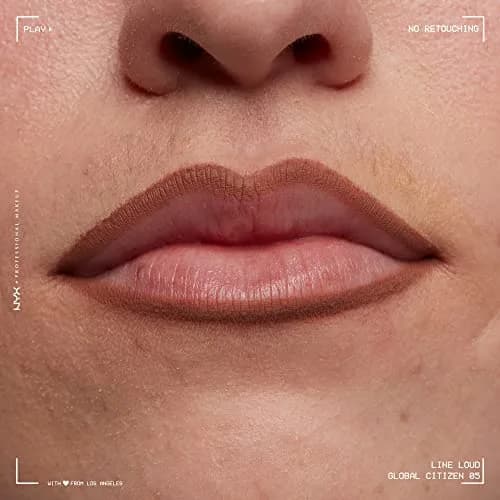 NYX PROFESSIONAL MAKEUP Line Loud Lip Liner, Global Citizen (Medium Neutral Nude) | Long-Lasting, Transfer-Resistant Matte Finish thumbnail 5