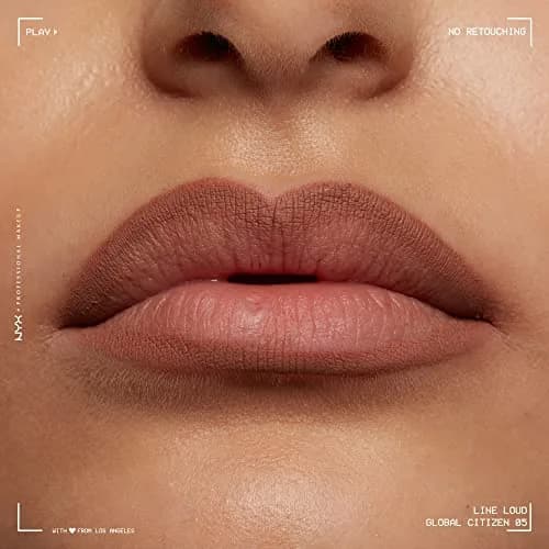 NYX PROFESSIONAL MAKEUP Line Loud Lip Liner, Global Citizen (Medium Neutral Nude) | Long-Lasting, Transfer-Resistant Matte Finish thumbnail 6