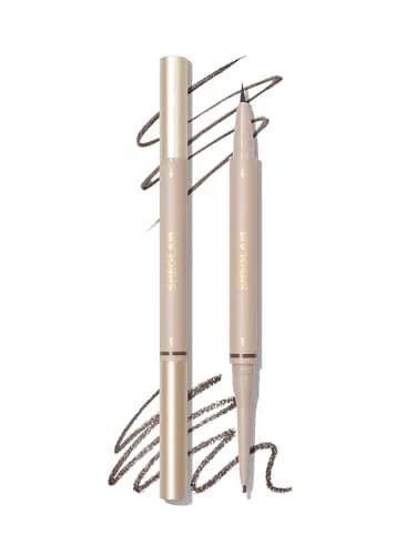 SHEGLAM Dual-Sided Eyebrow Pencil Auburn | Waterproof Matte Cream & Liquid Pen for Defined Brows thumbnail 1
