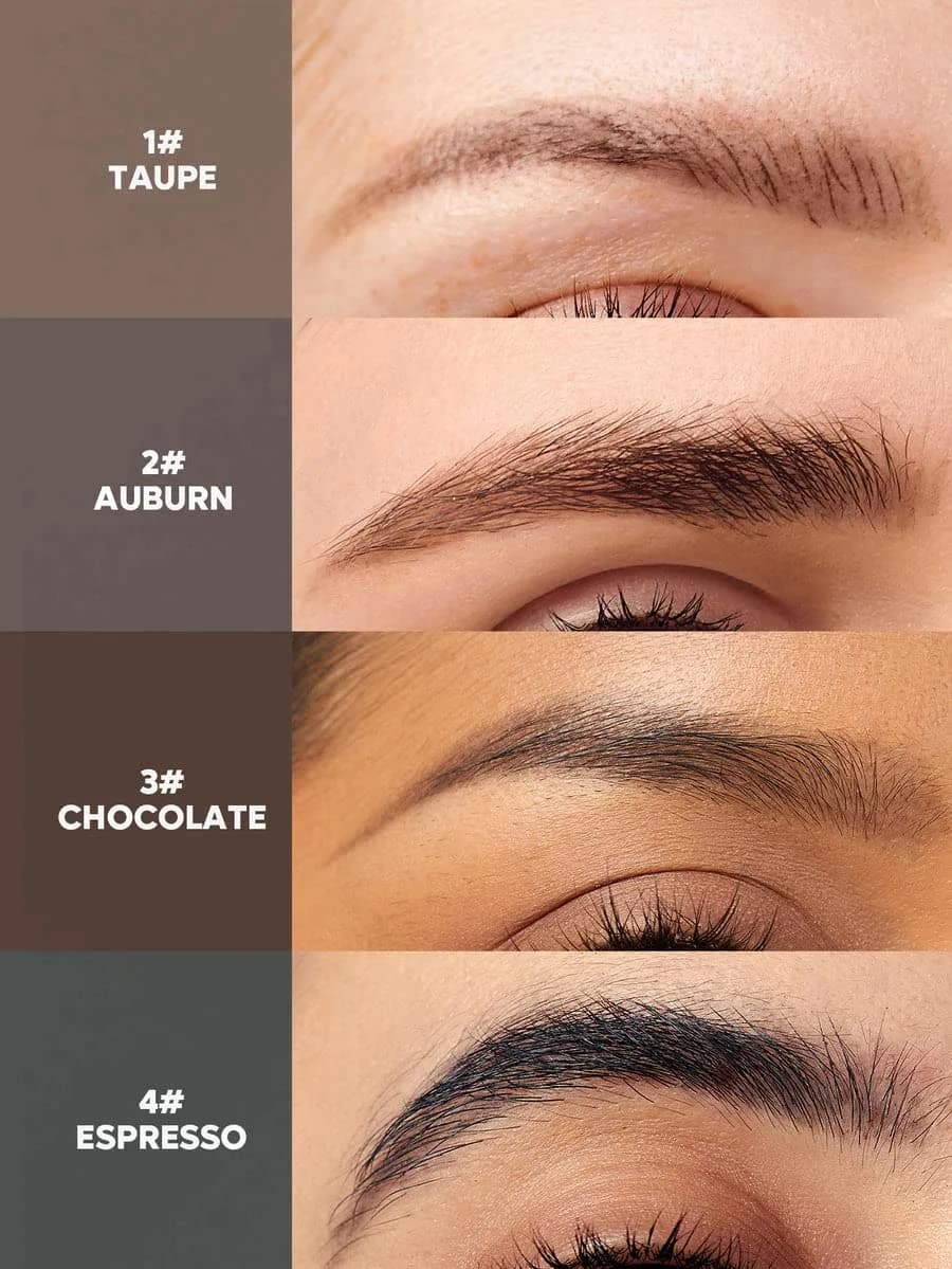 SHEGLAM Dual-Sided Eyebrow Pencil Auburn | Waterproof Matte Cream & Liquid Pen for Defined Brows - view 4