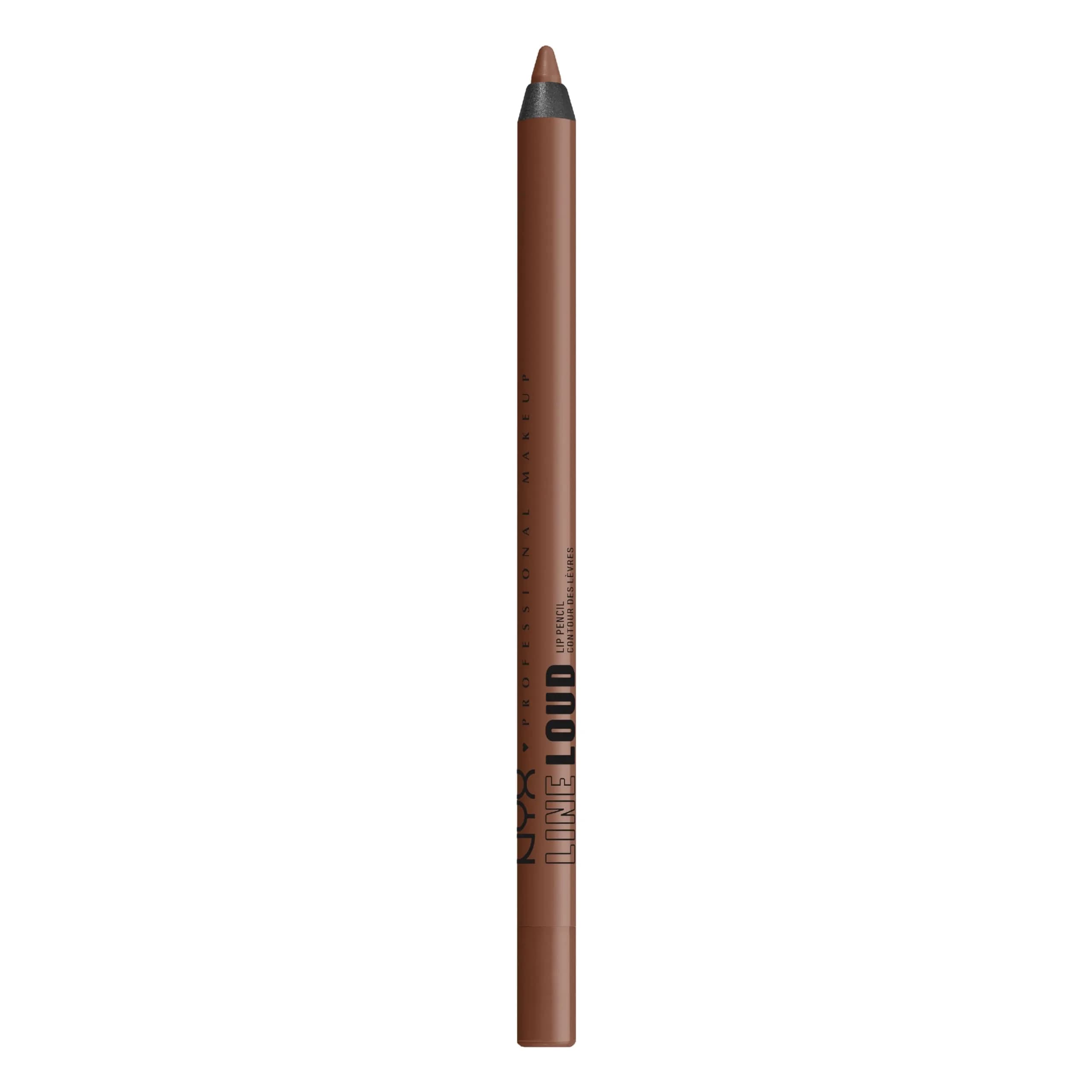 NYX PROFESSIONAL MAKEUP Line Loud Lip Liner Total Baller 0.04 oz (1.2 g) | Longwear Matte Lip Pencil with Jojoba Oil & Vitamin E - main product image