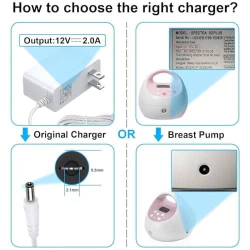 IBERLS 12V Power Cord Charger for Spectra S2 Plus SPS200, 300cm (10ft) | Replacement Power Adapter with LED Indicator thumbnail 4