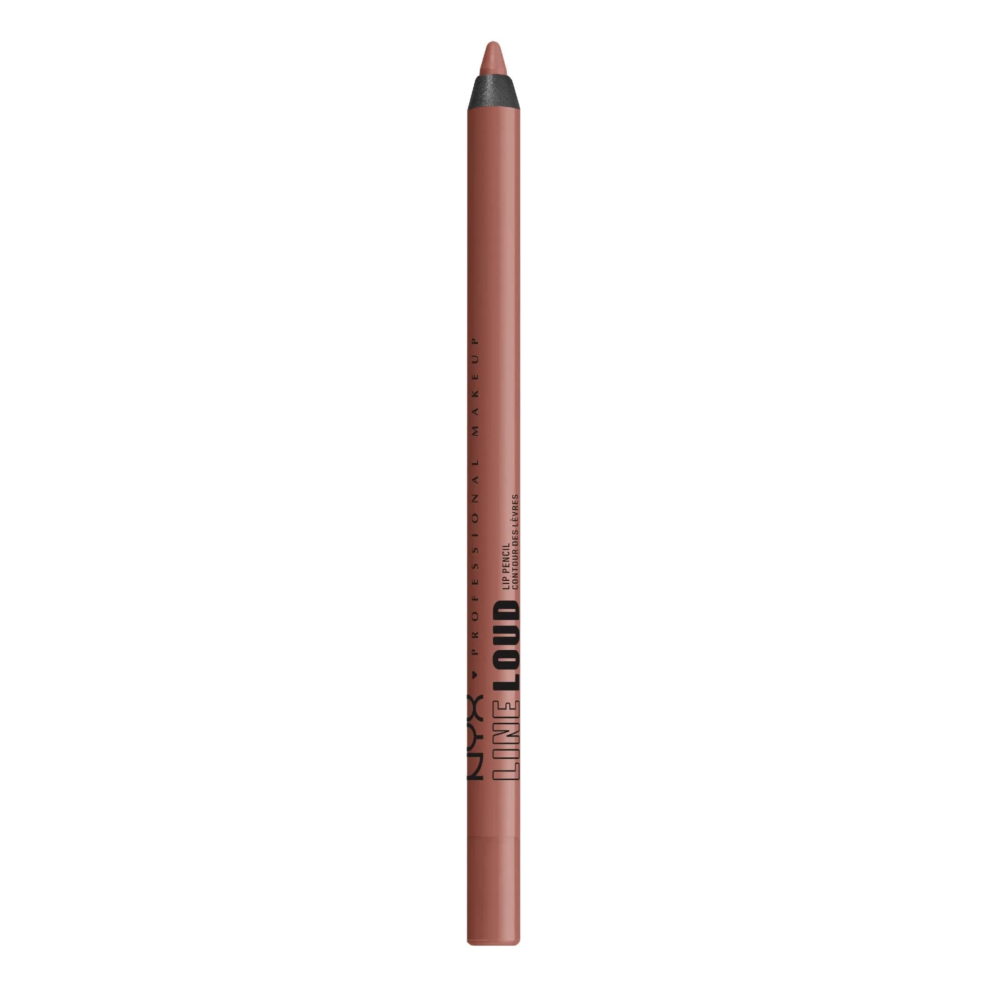 NYX PROFESSIONAL MAKEUP Line Loud Lip Liner Ambition Statement (Warm Peach Brown) 0.04 oz (1.2 g) | Longwear Matte Lip Pencil - main product image