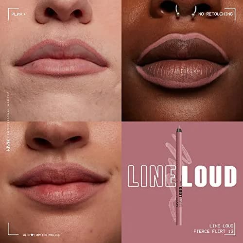 NYX PROFESSIONAL MAKEUP Line Loud Lip Liner 0.04 Oz | Longwear Pigmented Lip Pencil with Jojoba Oil & Vitamin E thumbnail 2