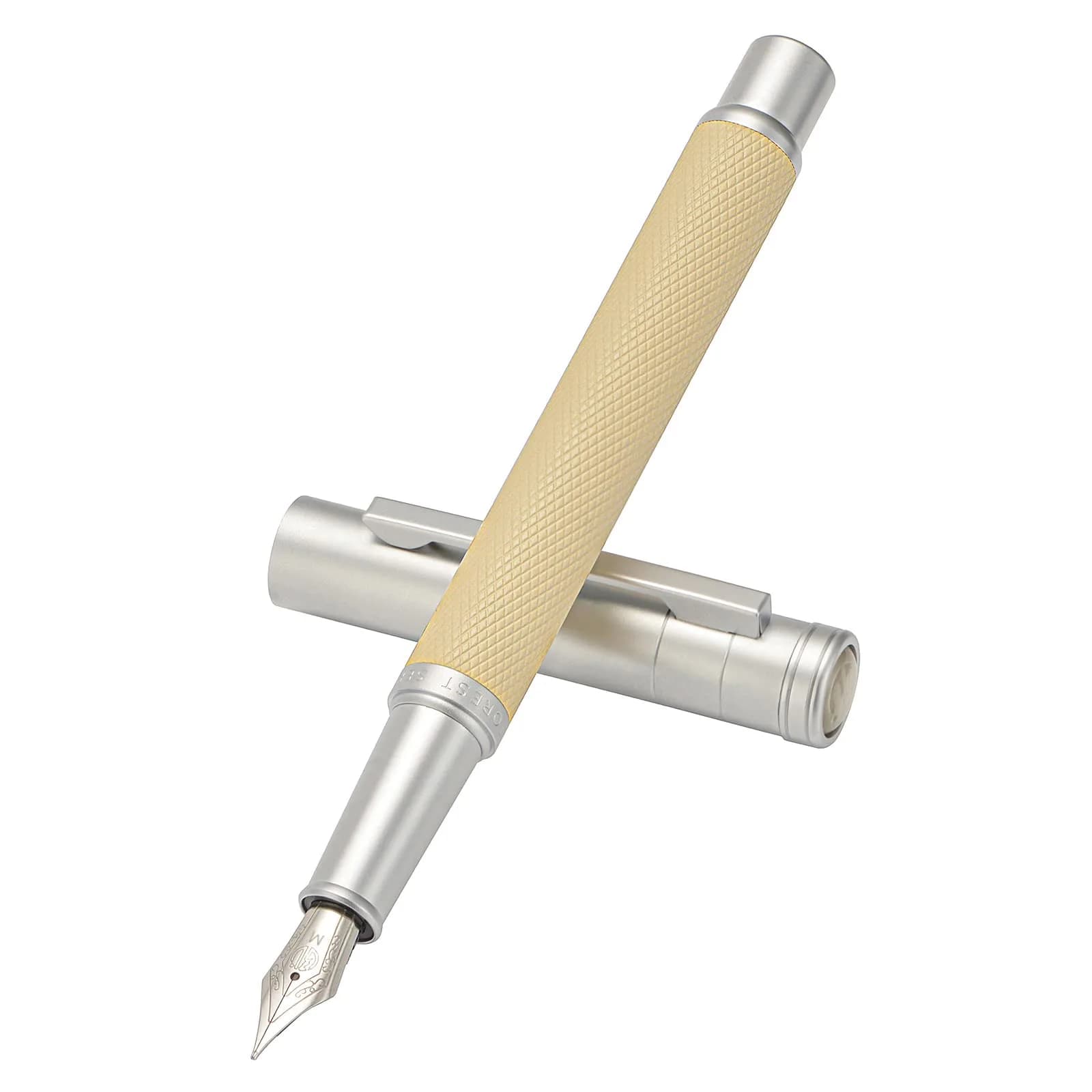 Asvine Silver Birch Forest Aluminum Fountain Pen Medium Nib with Metal Box Writing Pen Set 13.8 cm (5.43 in) | Smooth Ink Flow - view 7