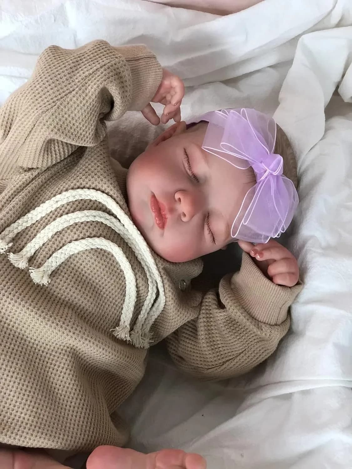 Pinky Reborn Realistic Baby Doll 50cm (20 Inch) | Handmade Silicone Reborn Toddler Doll Set - main product image