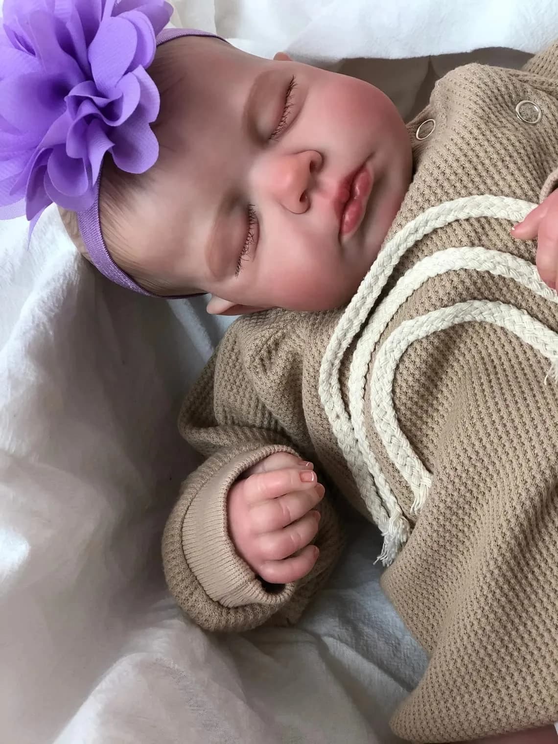 Pinky Reborn Realistic Baby Doll 50cm (20 Inch) | Handmade Silicone Reborn Toddler Doll Set - view 6
