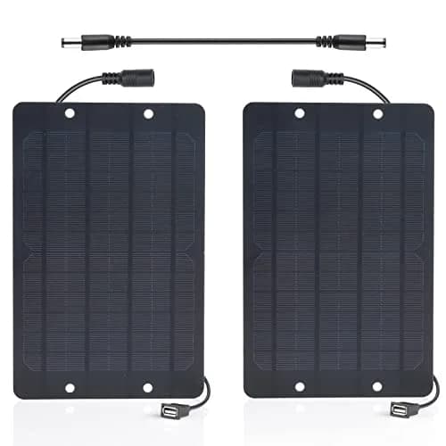 Soshine 6W x2 Solar Panel 12W (27.99cm x 18.01cm) | High-Efficiency Monocrystalline Solar Charger thumbnail 1