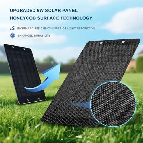 Soshine 6W x2 Solar Panel 12W (27.99cm x 18.01cm) | High-Efficiency Monocrystalline Solar Charger thumbnail 3