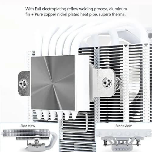 Thermalright AXP120-X67 White ARGB Low Profile CPU Cooler 67mm Height | Intel LGA 1700/1851 & AMD AM4 Compatible thumbnail 4