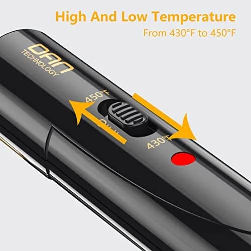 DAN Technology Electric Hot Comb for Wigs & Edges, 232°C (450°F) Dual Voltage Travel Straightener | Ceramic Glaze thumbnail 5
