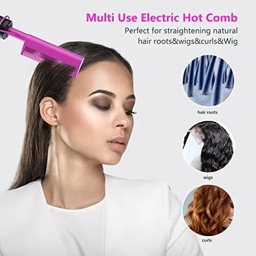 DAN Technology Ceramic Pressing Comb 450°F | Fast Heating Hot Comb for Hair Styling thumbnail 8
