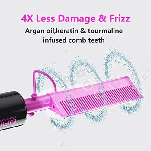 DAN Technology Ceramic Pressing Comb 450°F | Fast Heating Hot Comb for Hair Styling thumbnail 2