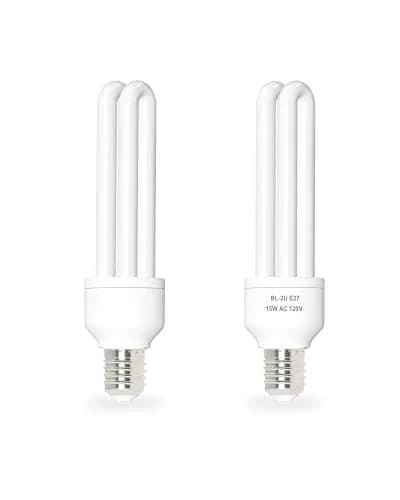 Dichroma E27 U Type 15W Bug Zapper Replacement Bulbs 2-Pack | 1100 Lumens Daylight White thumbnail 1