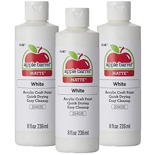 Apple Barrel Acrylic Paint White 24 fl oz (710 ml) | Non-Toxic Craft Paint for Canvas, Wood, Paper thumbnail 1