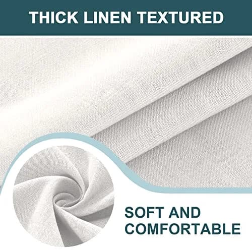 FantasDecor Square Tablecloth 60 x 60 Inch | Waterproof & Wrinkle-Free Linen Cover thumbnail 4