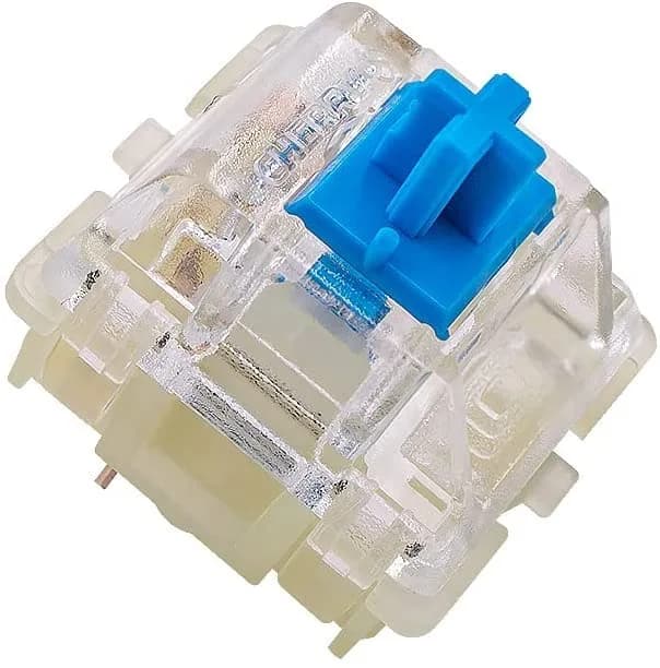 Granvela Cherry MX RGB Blue Key Switches 10 Pack | Clicky Tactile 60g Force for Mechanical Keyboard thumbnail 2