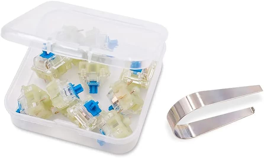 Granvela Cherry MX RGB Blue Key Switches 10 Pack | Clicky Tactile 60g Force for Mechanical Keyboard thumbnail 5