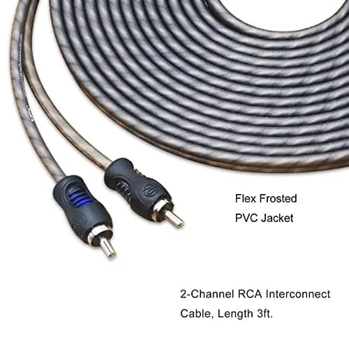 RECOIL RCI23 3ft (0.91m) 2-Channel RCA Audio Cable | Twisted Pair Noise Reduction thumbnail 5