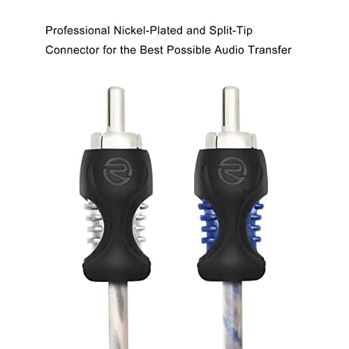 RECOIL RCI23 3ft (0.91m) 2-Channel RCA Audio Cable | Twisted Pair Noise Reduction thumbnail 2