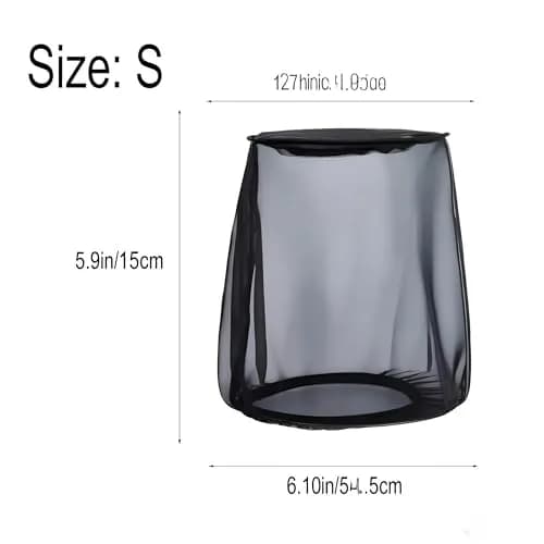 TCMI Universal Air Filter Cover Size S (12cm x 15cm x 15.5cm) | Dustproof & Waterproof for High Flow Air Intake Filters thumbnail 4