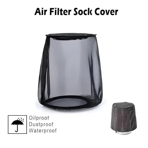 TCMI Universal Air Filter Cover Size S (12cm x 15cm x 15.5cm) | Dustproof & Waterproof for High Flow Air Intake Filters thumbnail 2