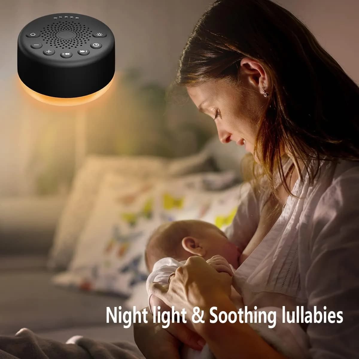 Easysleep White Noise Machine with 25 Sounds & Night Light | 10.1 cm (3.9 inch) Compact Design - view 3
