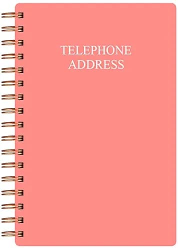 Nokingo Telephone Address & Birthday Book with Tabs, Rose, 3.5x5.25 inch | Organizer for Contacts & Passwords thumbnail 1