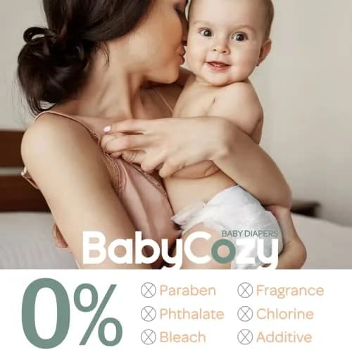 Babycozy Size 3 Disposable Diapers 16-28lb | Hypoallergenic & Eco-Friendly thumbnail 7