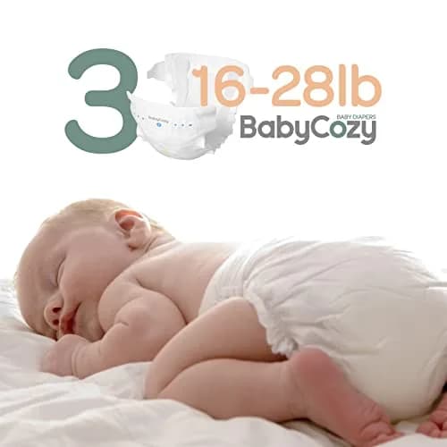 Babycozy Size 3 Disposable Diapers 16-28lb | Hypoallergenic & Eco-Friendly thumbnail 3