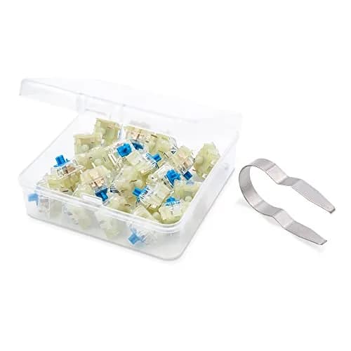 Granvela Cherry MX RGB Blue Key Switches 20 Pack | Clicky Tactile Switches for Mechanical Keyboard thumbnail 5