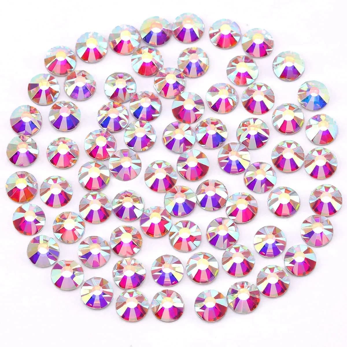 Novani Rhinestones SS12 (3.0-3.2mm) Glass Flatback Crystal AB 1440pcs | Sparkles Like Diamond — CrystalAB / SS3/5760pcs