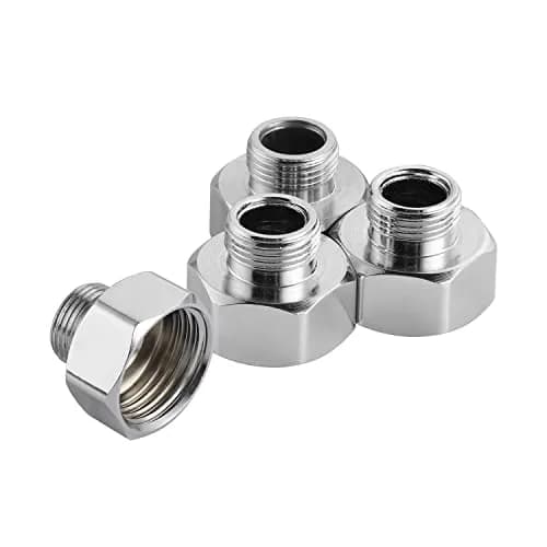Stanweemix Water Line Adapter 1/2" Female to 3/8" Male | Stainless Steel, Rust-Resistant, 4 pcs thumbnail 1