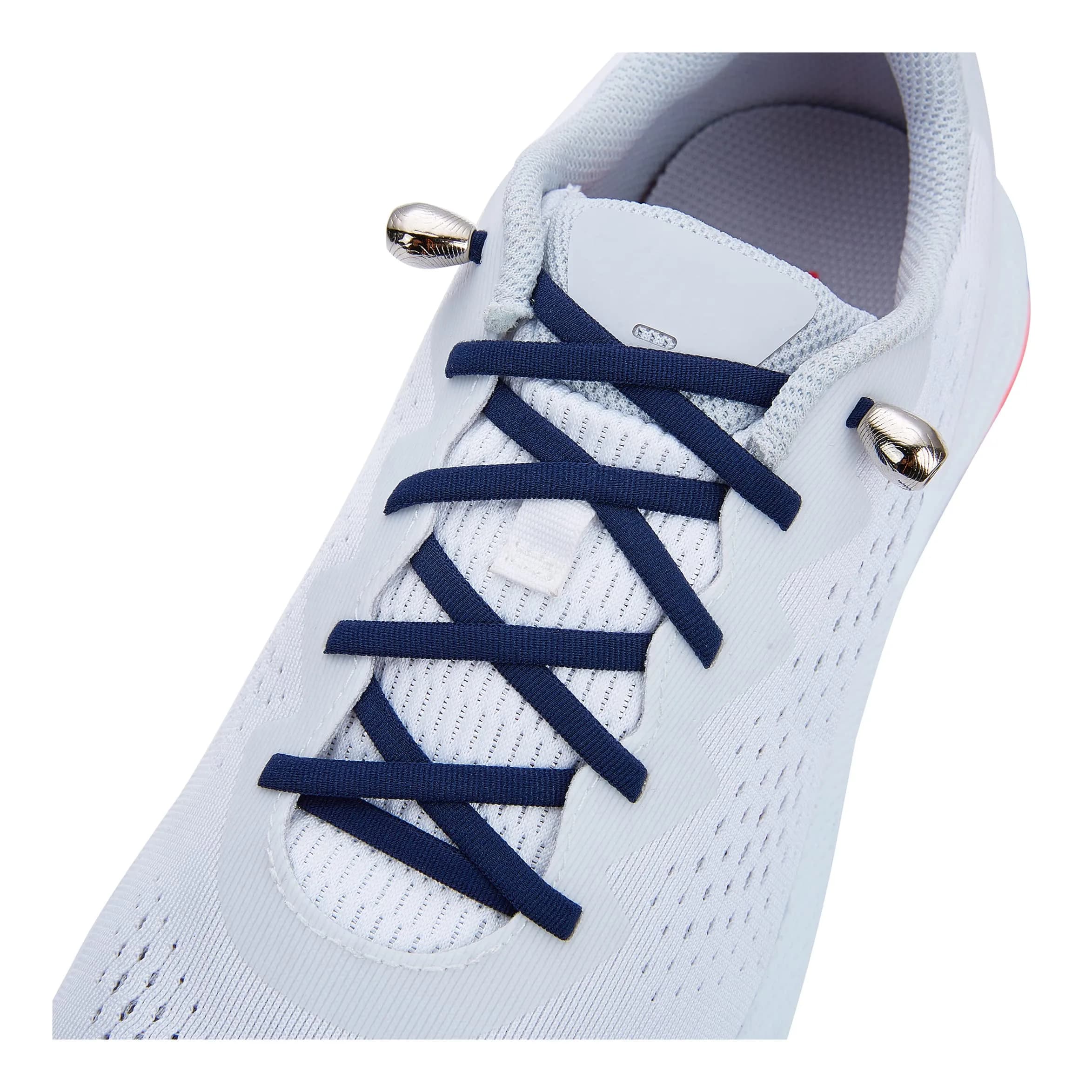 anan520 Tieless Elastic Shoe Laces Navy Blue | No Tie Sneakers for Kids & Adults
