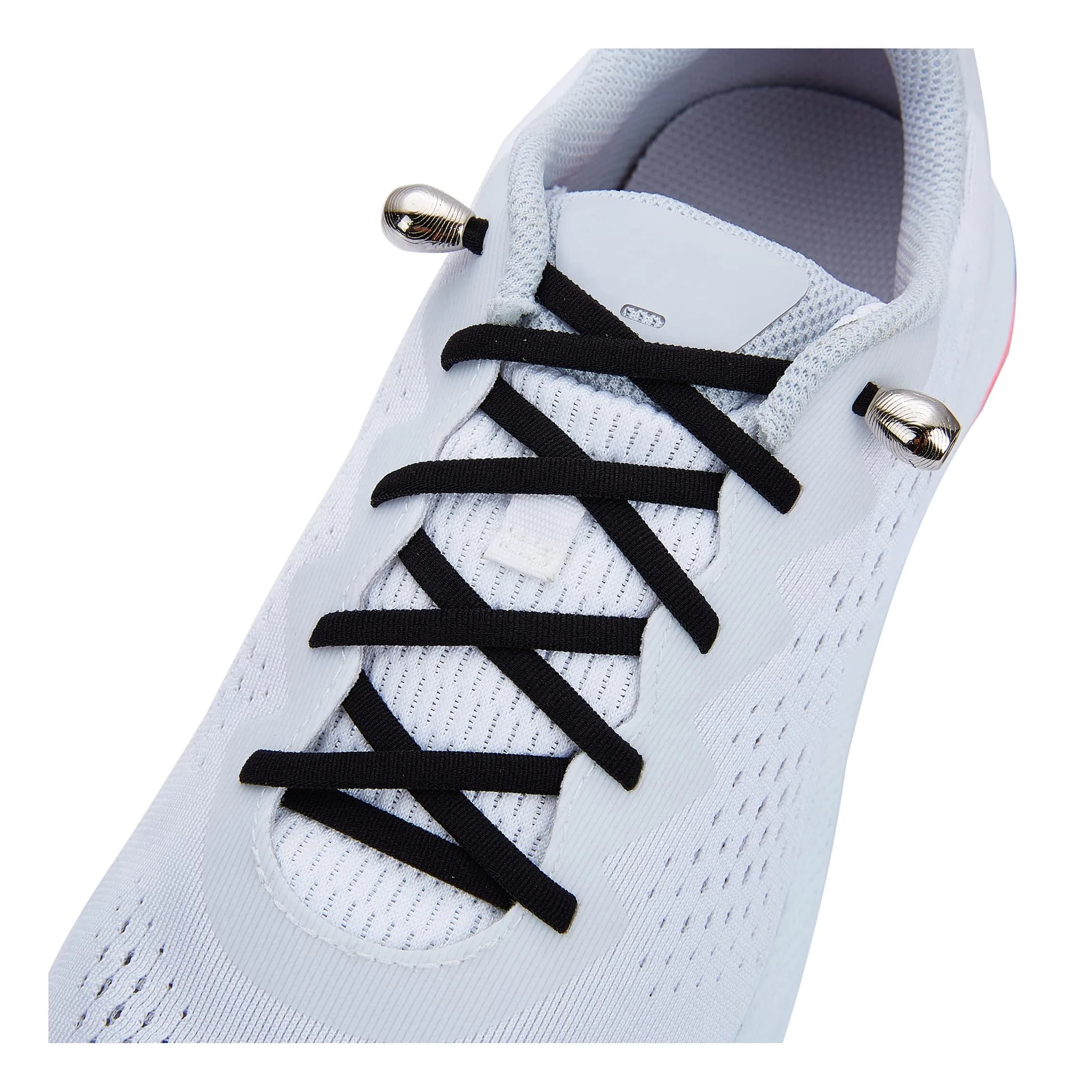anan520 Tieless Elastic Shoe Laces | No Tie Slip-On Support for Kids & Adults, Black