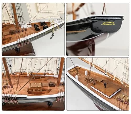 SAILINGSTORY Bluenose 1/60 Scale Wooden Sailboat Model Ship Replica Large | 82 cm (32" L) Nautical Display thumbnail 4