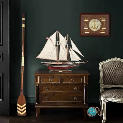 SAILINGSTORY Bluenose 1/60 Scale Wooden Sailboat Model Ship Replica Large | 82 cm (32" L) Nautical Display thumbnail 6