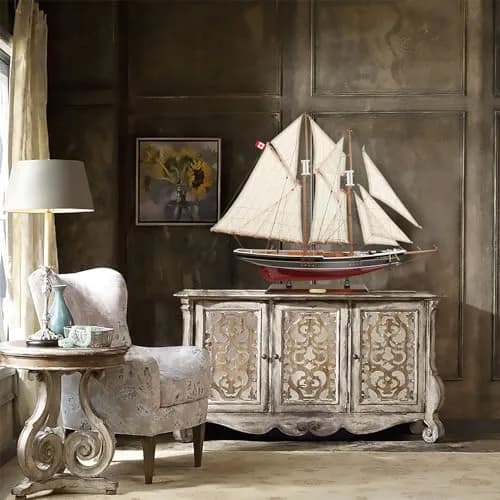 SAILINGSTORY Bluenose 1/60 Scale Wooden Sailboat Model Ship Replica Large | 82 cm (32" L) Nautical Display thumbnail 7