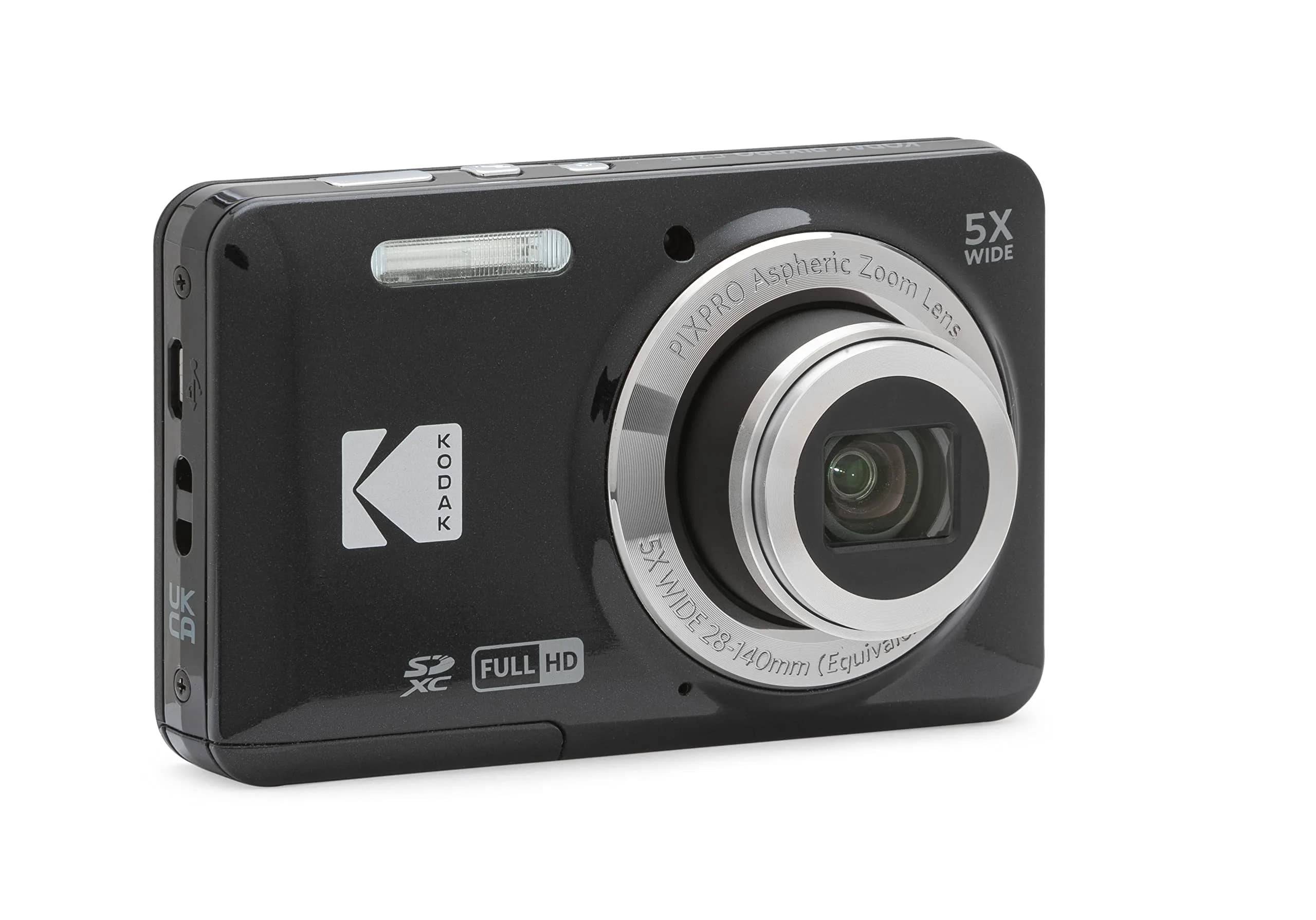 KODAK PIXPRO FZ55 Black Digital Camera - 16MP, 5X Optical Zoom, 1080p HD Video - view 4