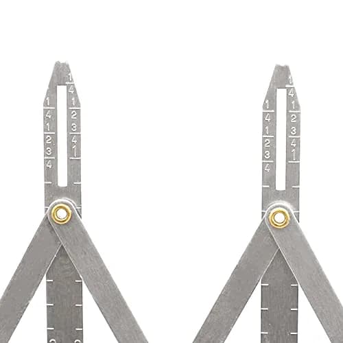 TVlifams Expanding Sewing Gauge, Aluminum, 6.3 x 3 inch | Adjustable Button Spacer Tool for Quilting & Crafts thumbnail 6