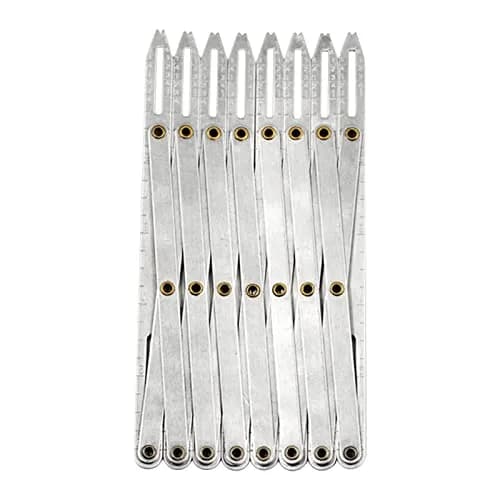 TVlifams Expanding Sewing Gauge, Aluminum, 6.3 x 3 inch | Adjustable Button Spacer Tool for Quilting & Crafts thumbnail 7