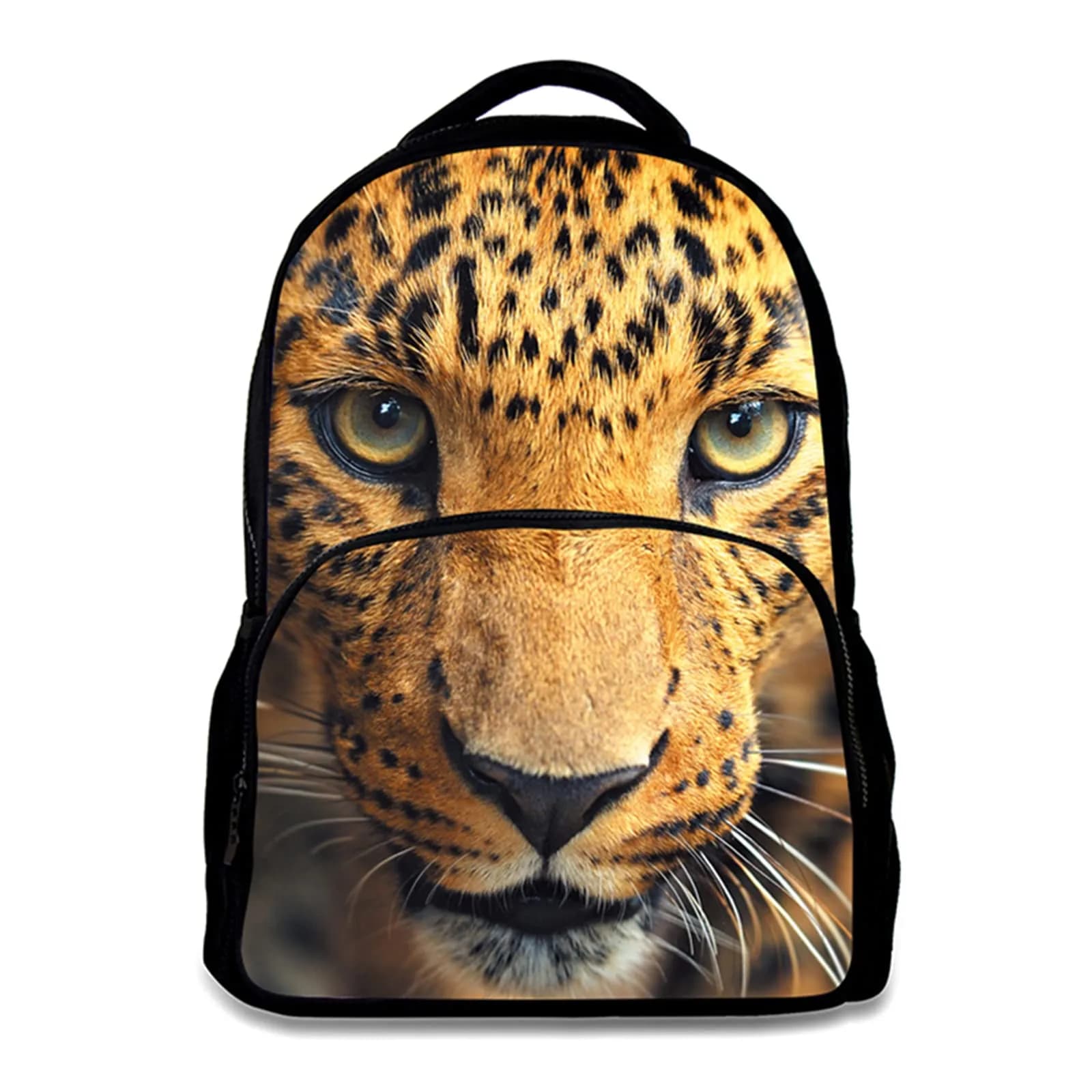 ENDUO DESIGN Animal School Bag Leopard School College Backpack 17 Inch | Durable Water-Resistant Polyester