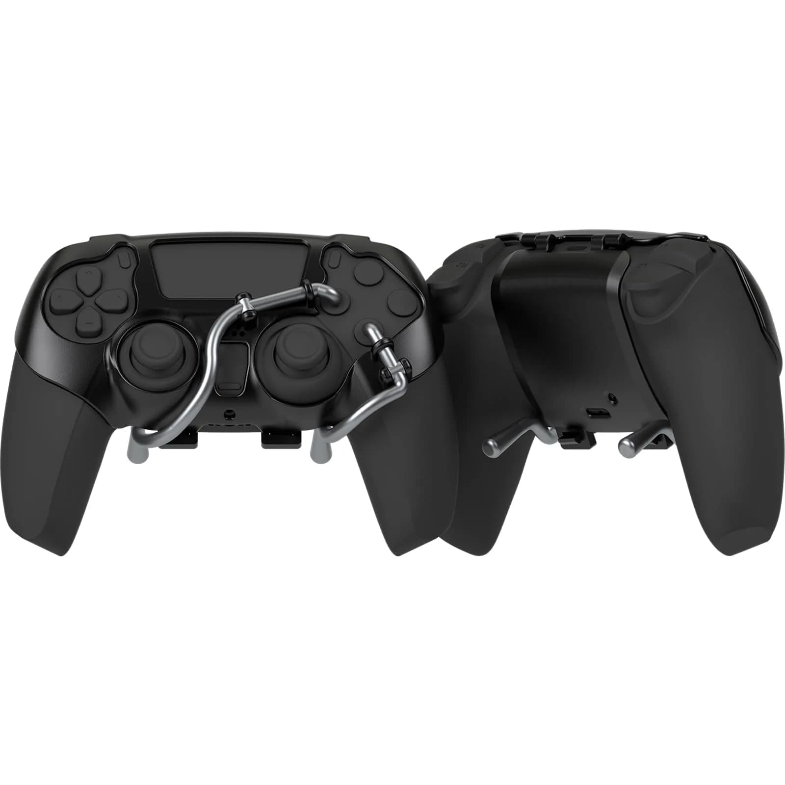 EXknight Leverback FPS Mechanical Paddles Attachment for PS5 Controller | Ergonomic Back Buttons (Black) — Black