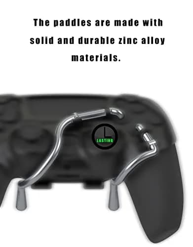EXknight Leverback FPS Mechanical Paddles Attachment for PS5 Controller | Ergonomic Back Buttons (Black) thumbnail 4