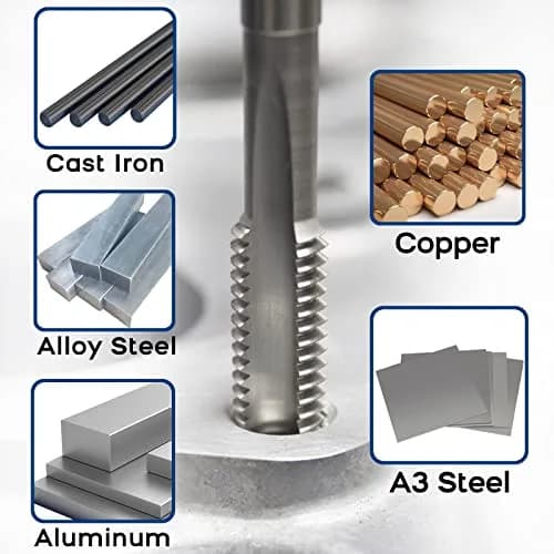 Burkit 3/4"-10 UNC Left Hand Tap and Die Set | 264g (0.58lb) HSS & Alloy Steel thumbnail 6