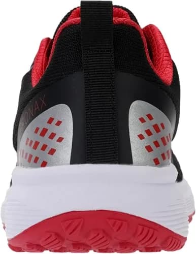 BRONAX Men's Wide Toe Box Tennis Shoes 12 Black Red | Supportive, Breathable & Durable for Active Men thumbnail 6