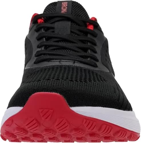 BRONAX Men's Wide Toe Box Tennis Shoes 12 Black Red | Supportive, Breathable & Durable for Active Men thumbnail 8