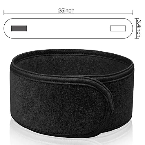 Denfany Soft Terry Cloth Spa Headband | Adjustable & Absorbent for Face Washing, Yoga, Makeup Removal thumbnail 2