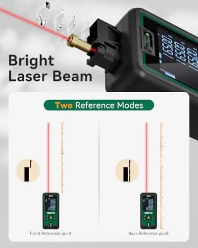 Ogeto Laser Distance Meter 165ft (50m) with Dual Bubble Levels & Pythagorean Mode | Accurate Digital Measuring Tool thumbnail 5