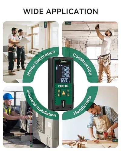 Ogeto Laser Distance Meter 165ft (50m) with Dual Bubble Levels & Pythagorean Mode | Accurate Digital Measuring Tool thumbnail 9